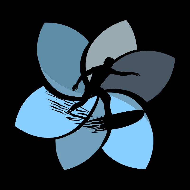 Surfer Hawaii Surfboard