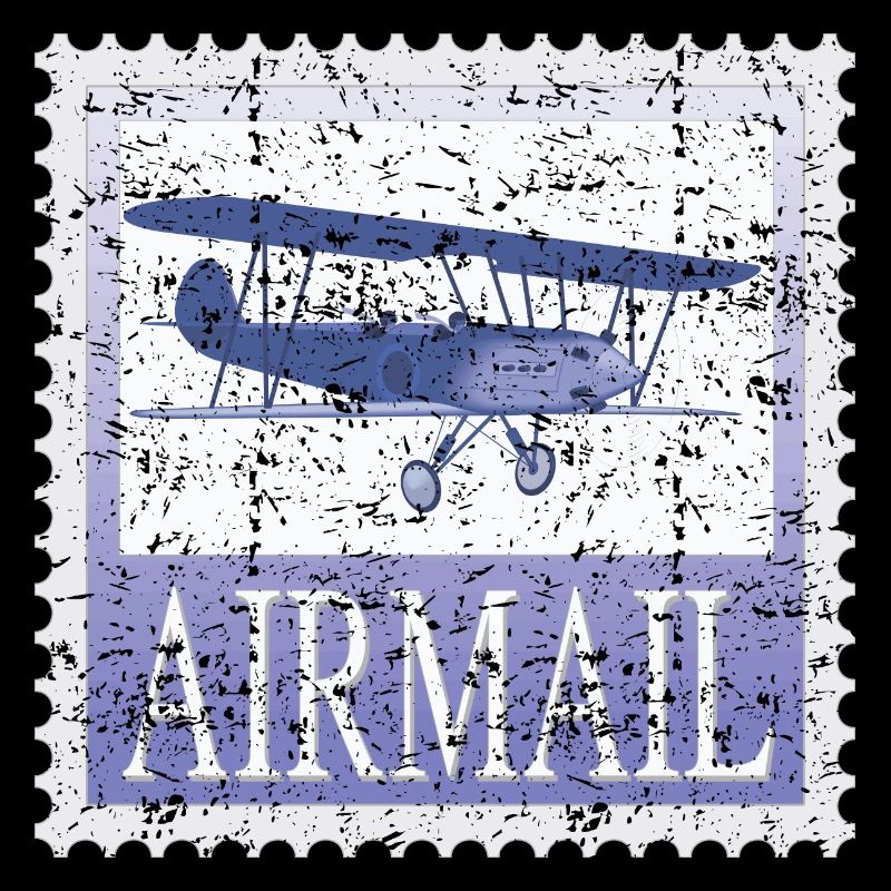 Vintage Airmail - Double decker