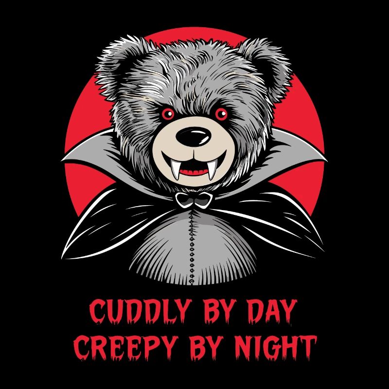 Horror Teddy Bear Clawing Through The Night Horror