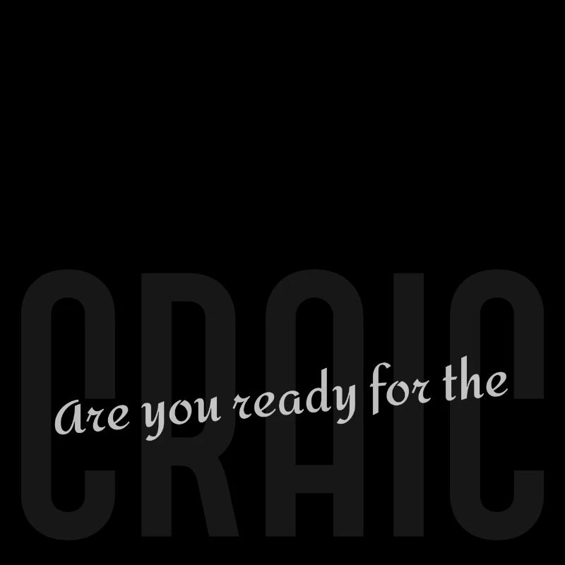 St Patrick day 'craic' design