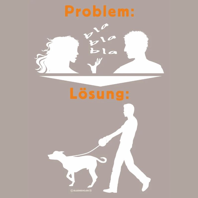 TD - Hunde Shirts - Problem Frau bla bla bla -