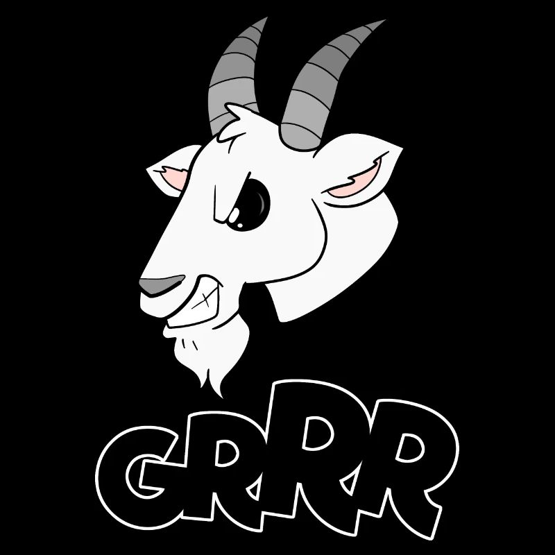 Goat cool cute angry GRRR