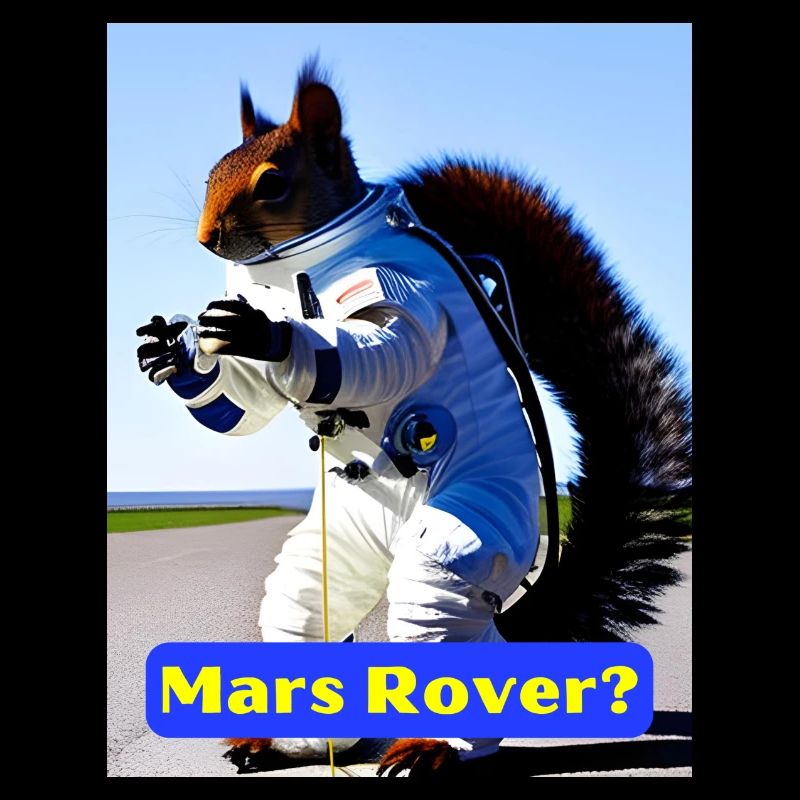 Mars-Rover? Albernes Eichhörnchen-Design