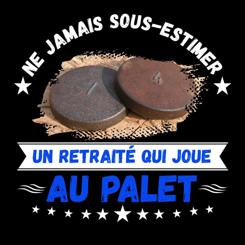 un retraité qui joue au palet