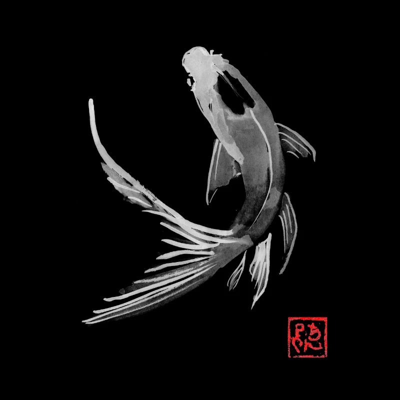 carp koi black