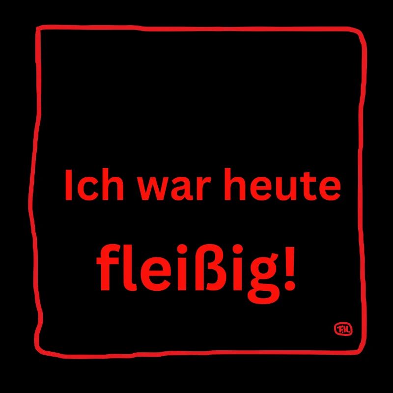 Ich war heute fleißig