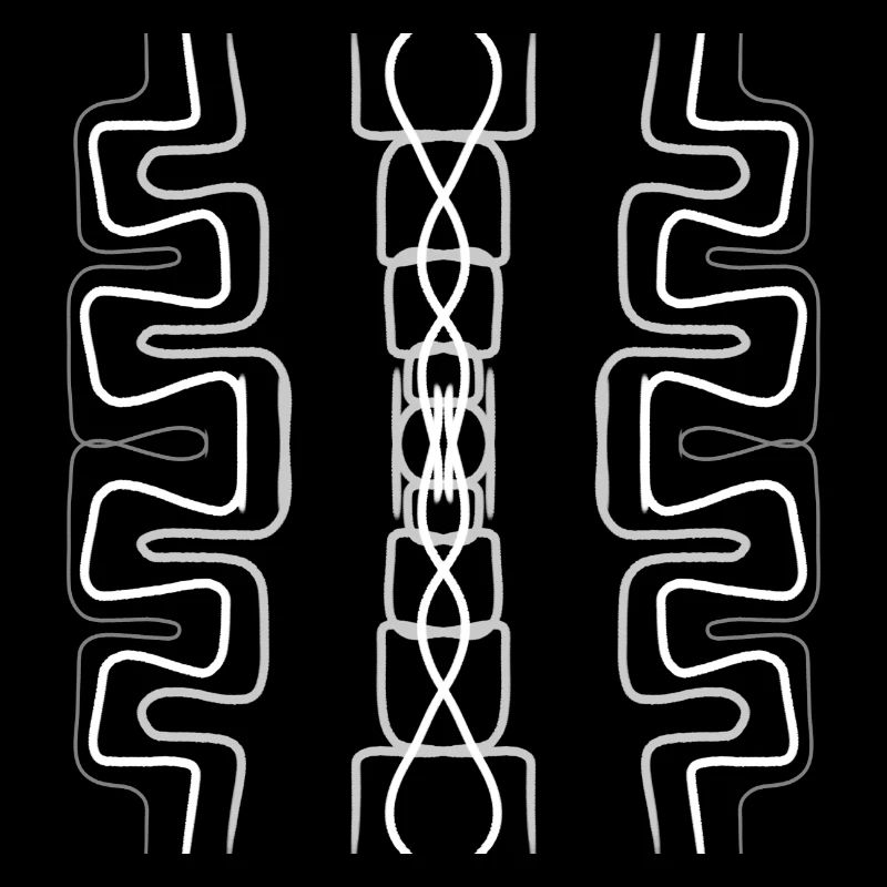 Abstract white, grey and black design
