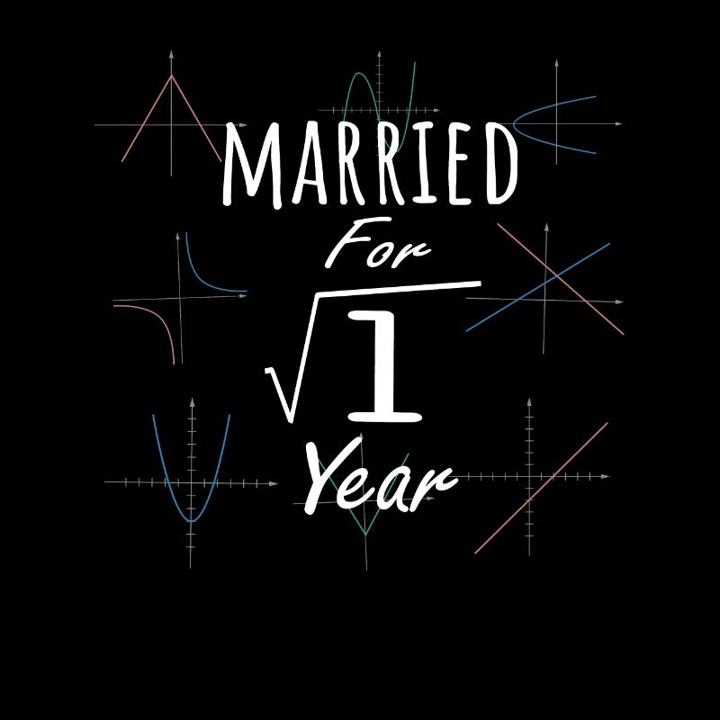 Math 1st Anniversary Gift Married Square Root Of