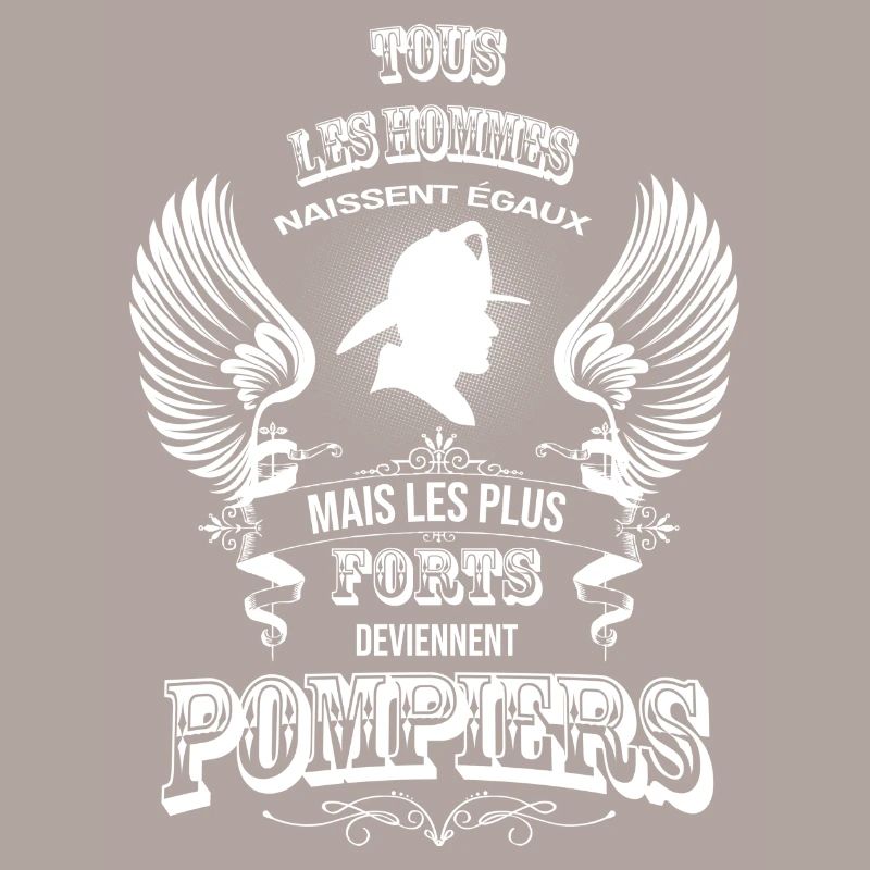 Tous les hommes deviennent pompiers tshirt pompier