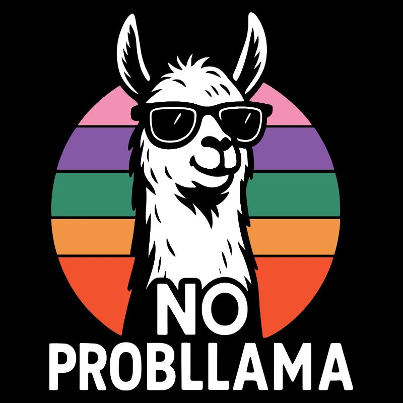 No Probllama Retro Look