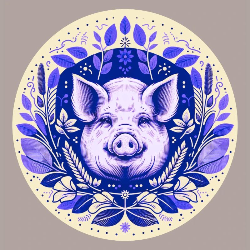 Cochon en grès
