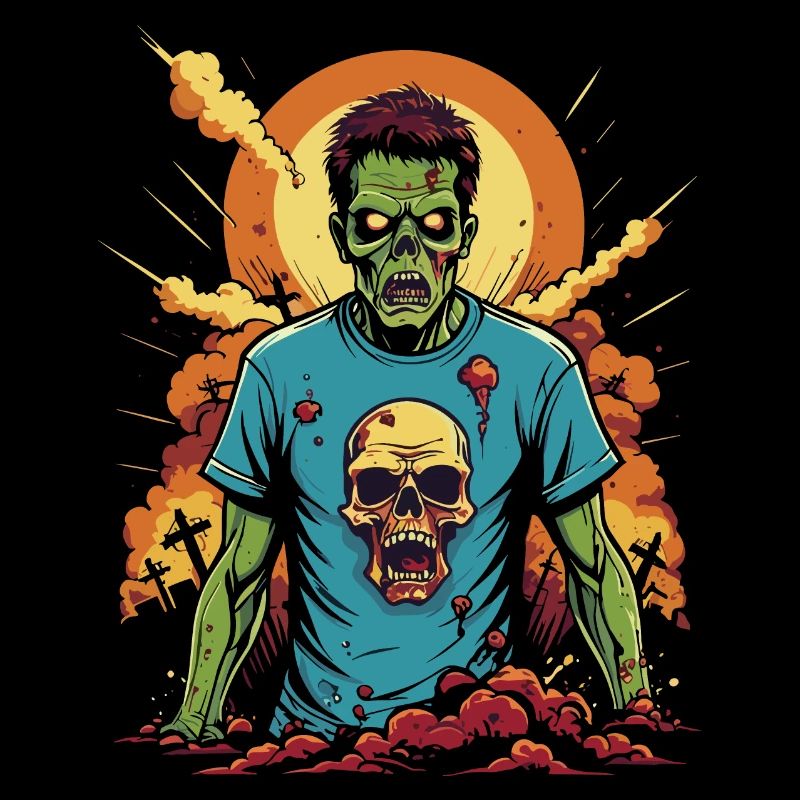 Zombie Comic Illustration
