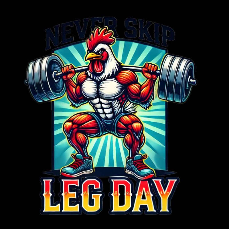 Never Skip Leg Day – Strong Chicken