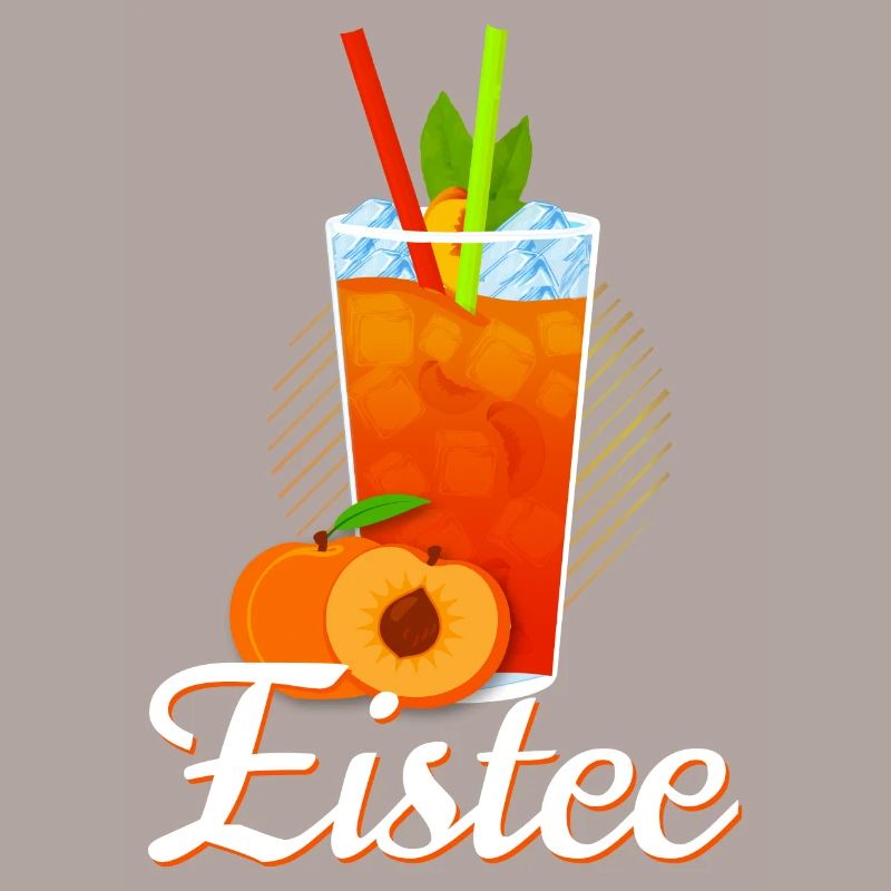 Eistee Pfirsich Design Tee