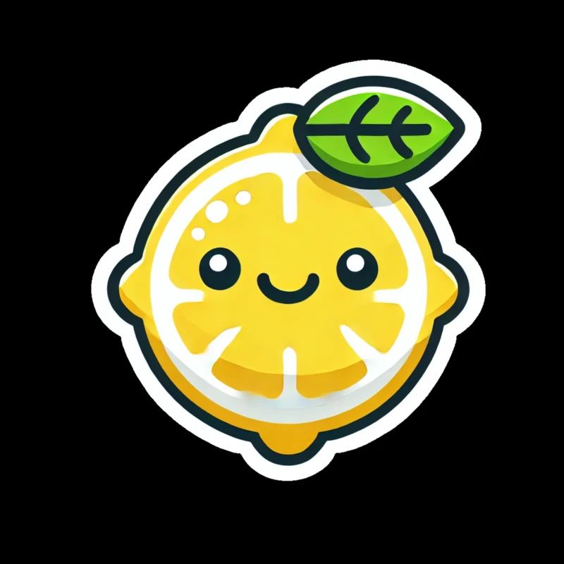 Joyeux dessin animé citron