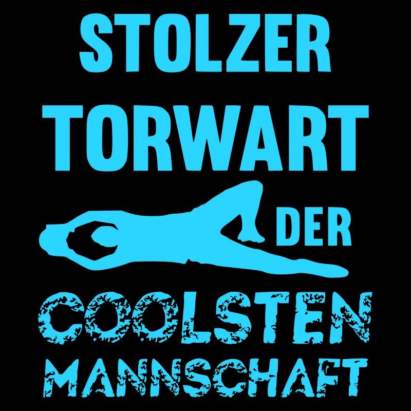 Stolzer Torwart der coolsten Mannschaft