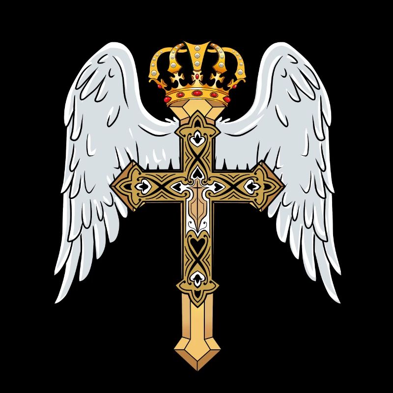 Croix céleste avec couronne