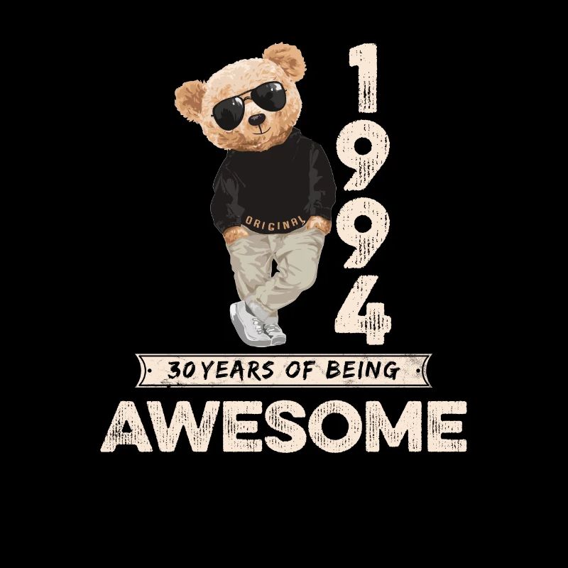 1994 Geburtstag Teddy Bär Being Awesome Orignal