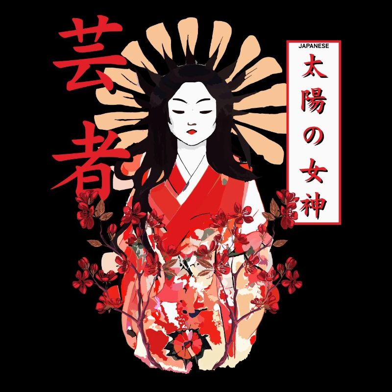 Amaterasu Omikami Fleur de cerisier Déesse du soleil