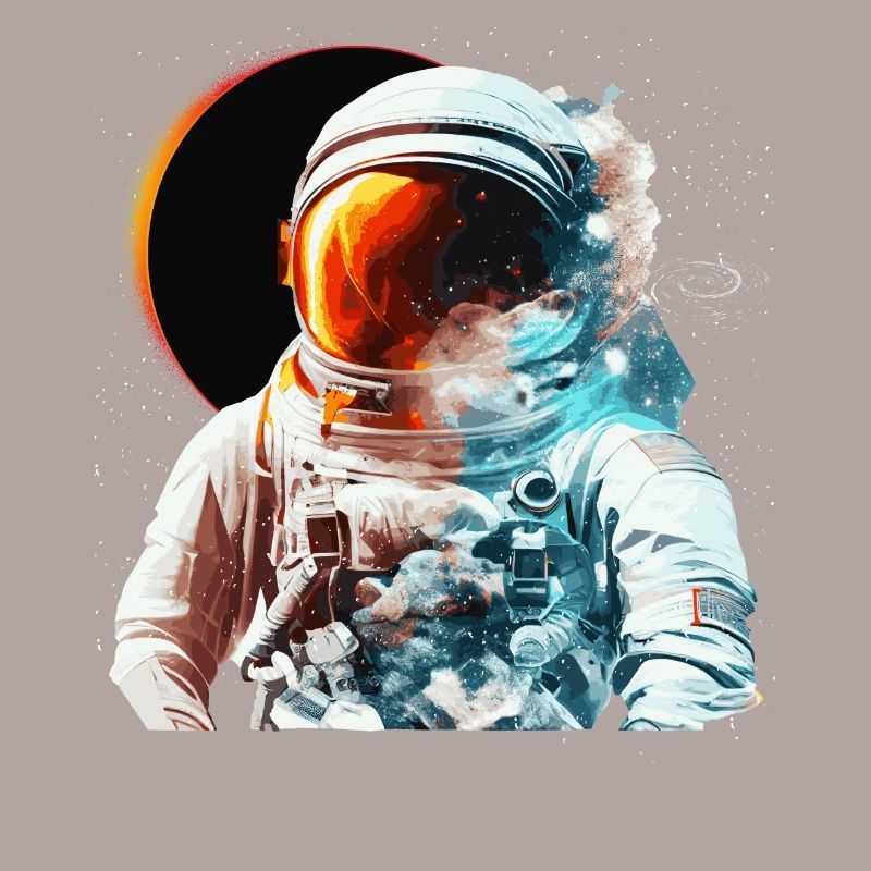 Solar Eclipse Space Astronaut Astronomy Galaxy