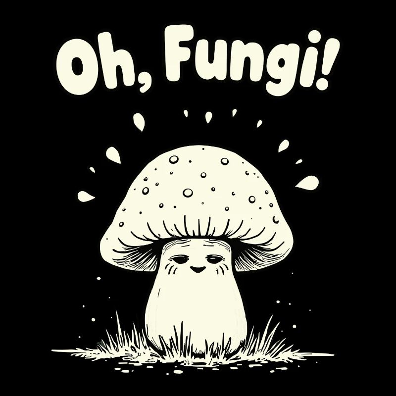 Oh, les champignons ! Champignon drôle