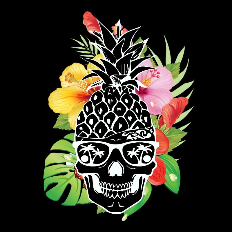 Hawaiian Schädel Ananas Ananas Schädel Geschenk