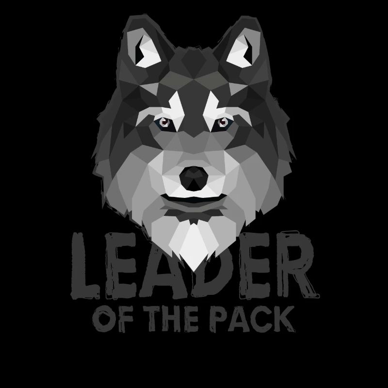 Leader of the Pack Alpha Wolf Wolfshund Low Poly