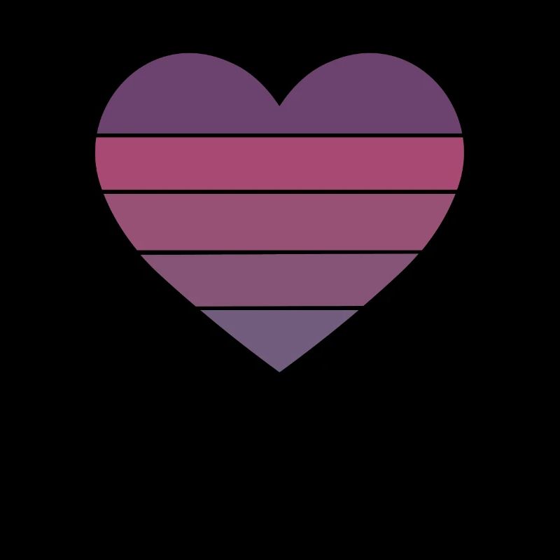 Coeur Rétro Lila