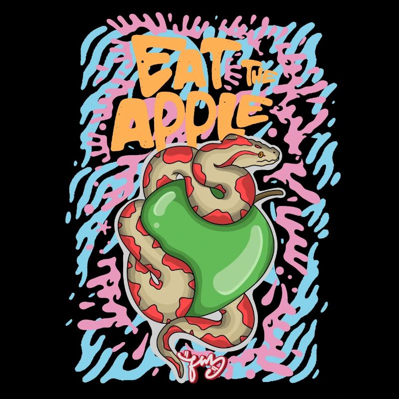 Iss den Apfel