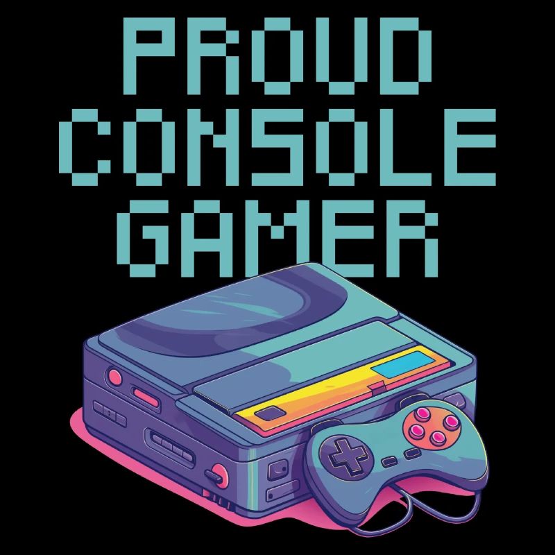 Fier joueur sur console - léger