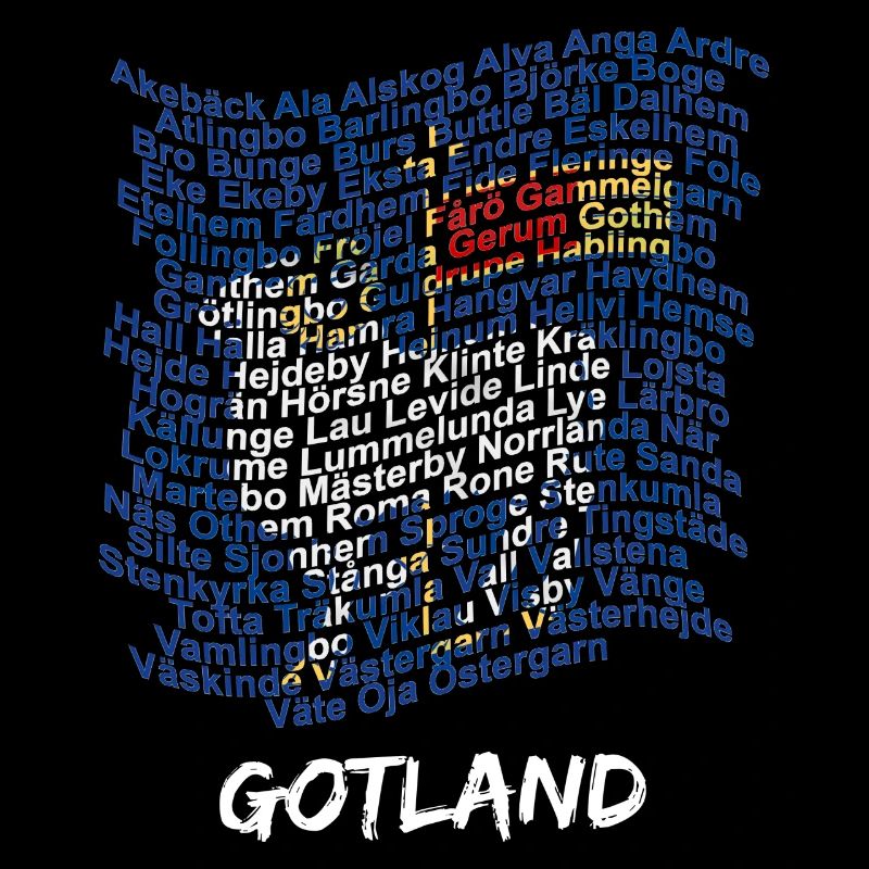 Gotland - Socken als Flagge