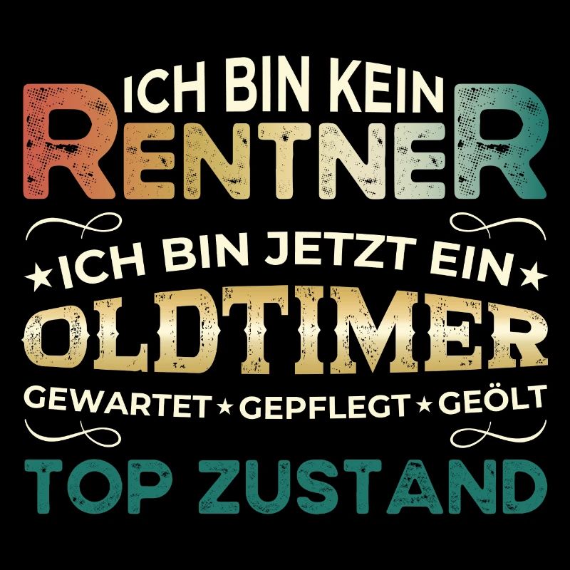 Rentner Rentnerin Rente 2024 Geschenk Ruhestand