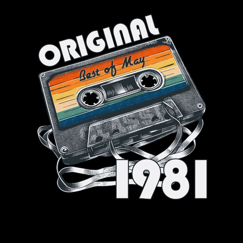 Cassette May 1981 Vintage 1981 Birthday 1981