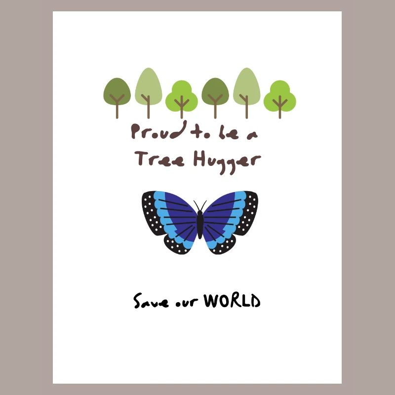 Proud to be a Tree Hugger Geschenk Geschenkidee
