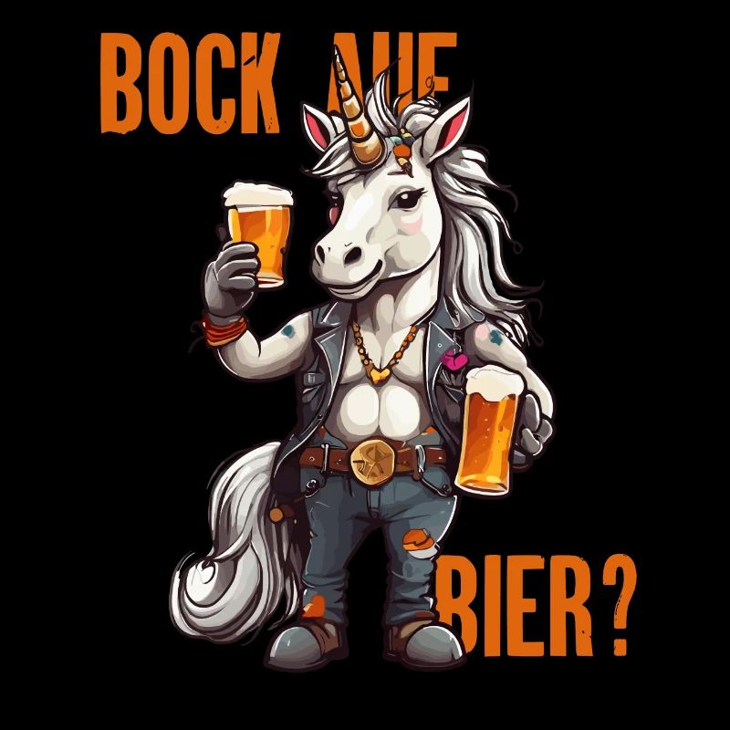 Einhorn mit zwei Bier - Bock auf Bier?