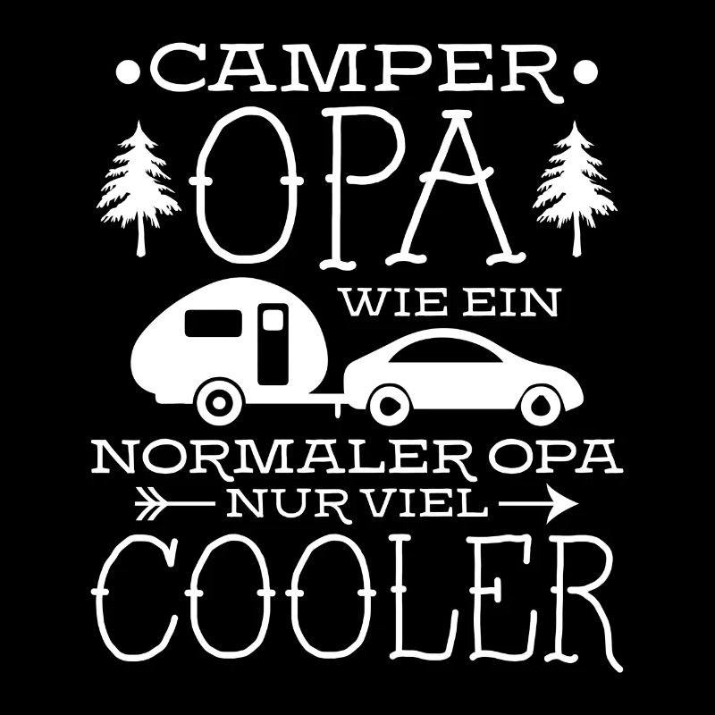 Camping Camper Wohnmobil Cooler Opa