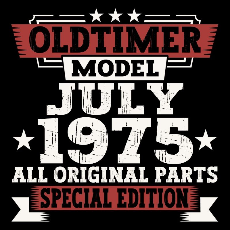 Oldtimer Juli 1975 47. Geburtstag Geschenk Herren
