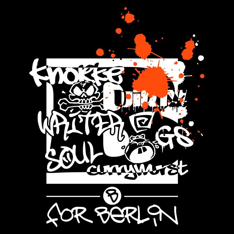 B for Berlin – Graffiti – Männer Kapuzenpullo