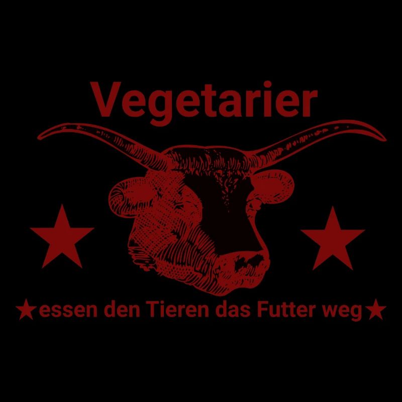 Vegetarier essen den Tieren das Futter weg