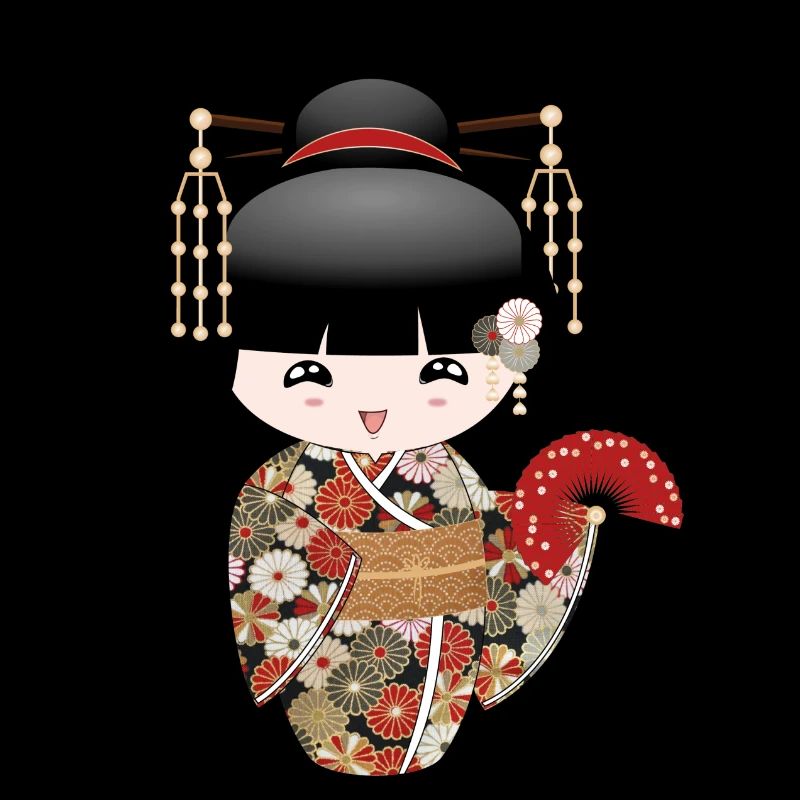 kokeshi fächer
