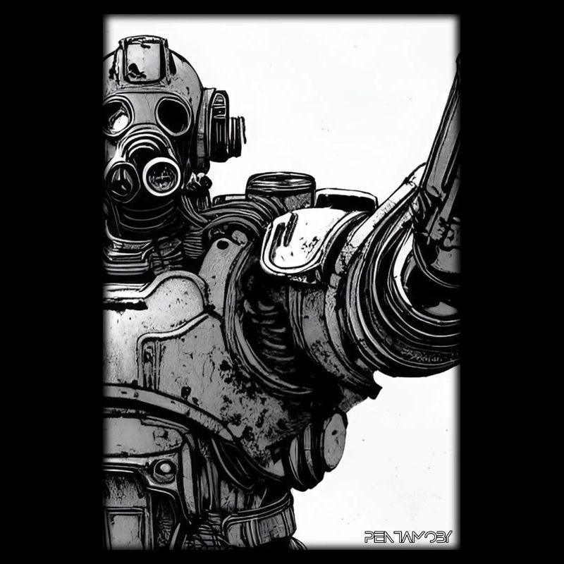 Kampfbot Roboter Supersoldat Maschine Krieger