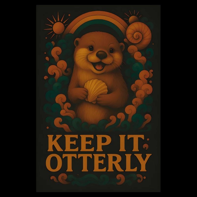 Loutre - Keep It Otterly - Conception d’animaux amusants