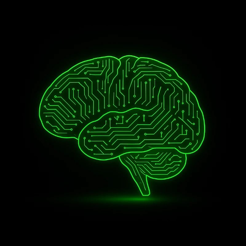 NeonTech Brain Geist trifft Schaltkreis