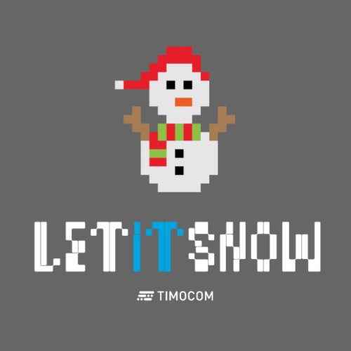 Let IT snow - Snowman - Bluza męska Premium z kapturem