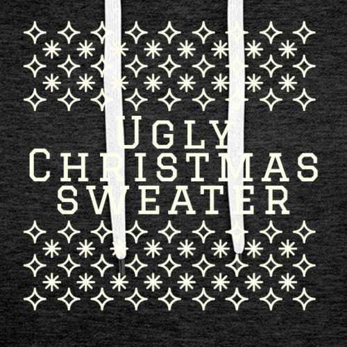 Ugly Christmas sweater, maglione natalizio festoso - Felpa con cappuccio premium da uomo