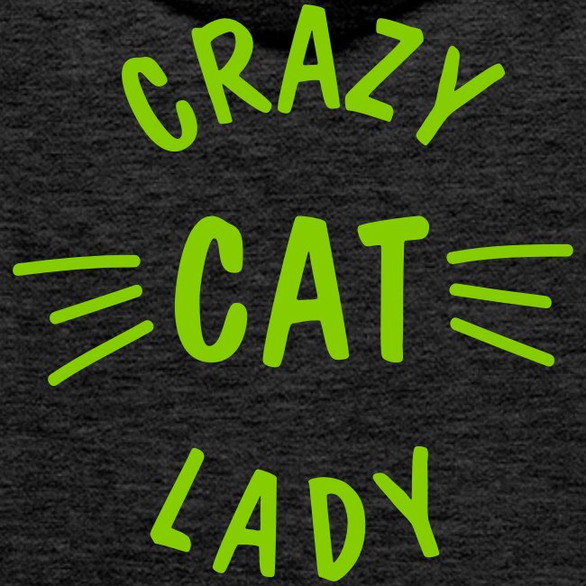 Vorschau: Crazy Cat Lady meow - Männer Premium Hoodie