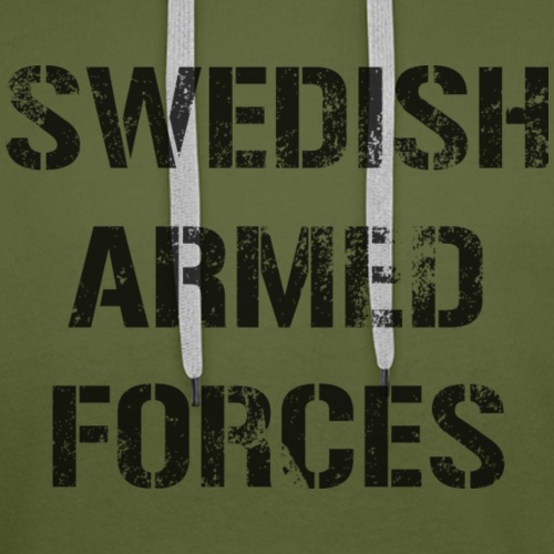 SWEDISH ARMED FORCES Rugged + SWE Flag - Premiumluvtröja herr