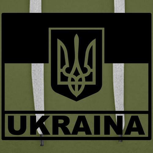 Ukraina Taktisk Flagga - Emblem - Premiumluvtröja herr
