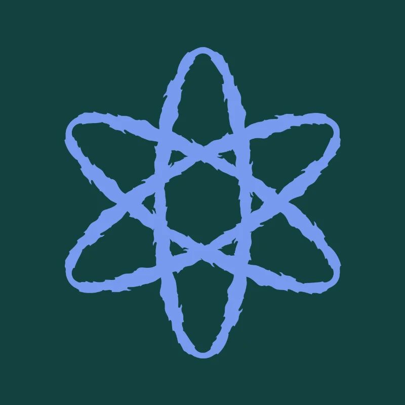 Atom symbol nuclear power