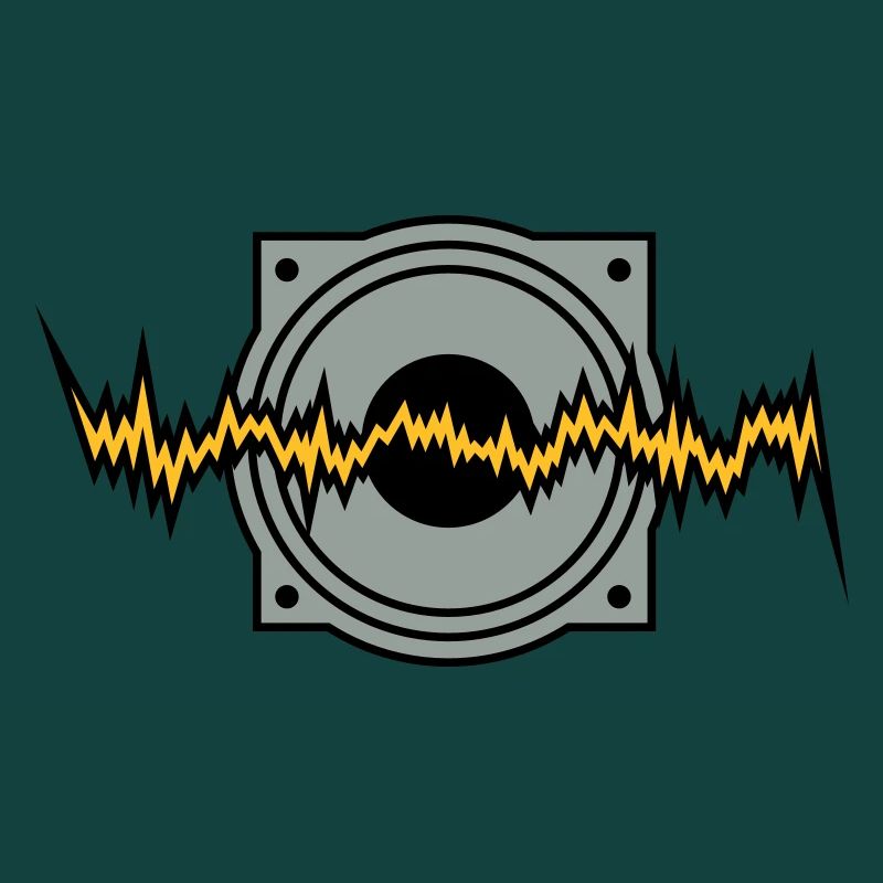 woofer basse techno rythme sonore de boîte à